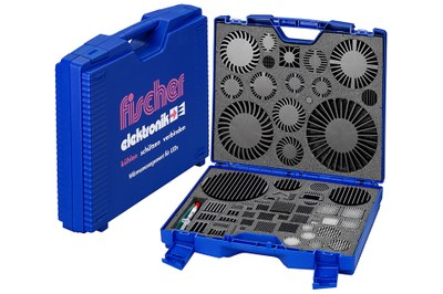 Fischer's sample case includes the most popular heat sink types and required TIMs