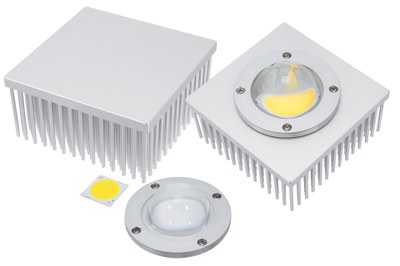 GlacialTech's Igloo FS127 square cold forged heatsink is designed for 60 W LED applications