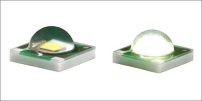 Small footprint high power LEDs: XLamp® XP-E (left) and XP-C (right) LEDs