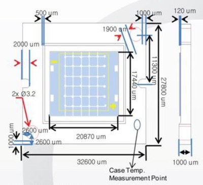 20 Watt Daewon Innost GLAXUM LED module dimensions