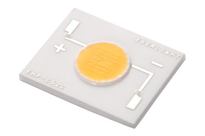 Everlight's C52 COB LED is a perfect light source for directional and decorative applications with low thermal resistance and high performance