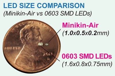 Kingbrights new APG1005 (0402 package) and right angle package APGA1602 SMD LEDS arw especially - but not only - predestined for portable applications and new thinner designs