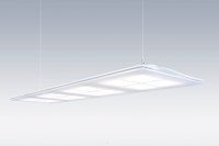 A pendant luminaire using the new technology was designed by Continuum Milan and delivers in total more than 1100 lumen