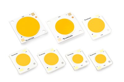 The Luxeon CoB 1216 achieves up to 15,000 lumens in an industry standard package, allowing designers of streetlights and high bay luminaires to drive down fixture cost