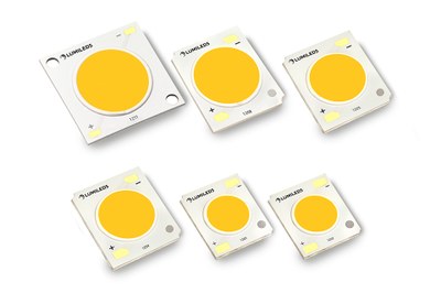 Lumileds delivers even better options for designers of spotlights and downlights, bringing 10% higher efficacy and unmatched “punch” to its extensive range of chip-on-board LEDs