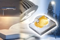 The reflective package of Oslon Square makes use even of the light emitted at the side between the chip and the lens