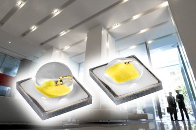 The new Oslon SSL LEDs by OSRAM Opto Semiconductors generate a particularly high light output with a long lifetime on a small surface - even at high temperatures