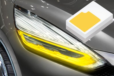 The new Oslon Compact is now also available in yellow, especially suitable especially for light guide solutions like turn indicators