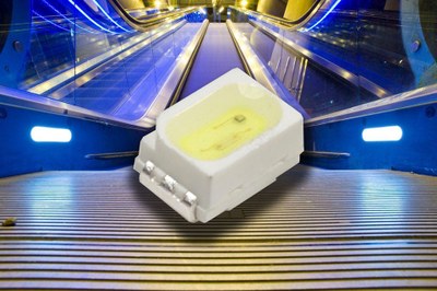 Plessey's new PLW114050 is a 3020 type PLCC packaged LED with 60 mA nominal drive current