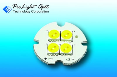 ProLight’s new HV LED have an efficacy of about 150 lm/W in warm white color