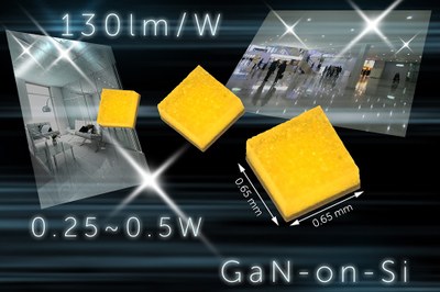 Toshiba's GaN-on-Si based new LEDs for general lighting applications reduce mounting area by 90%