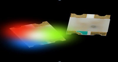 Tricolored chip LED from Avago