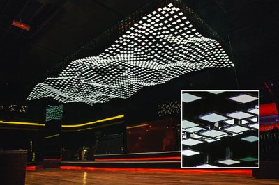 SLT Asia's OLED installation at Providence KL uses Philips Lumiblade GL26 tiles (inset) to providing a unique lighting solution