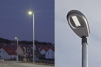 The community of Pielenhofen near Regensburg benefits recently from street lights based on LED technology. They achieve an optimum illumination of the street, conforming with the relevant norms, avoiding scattered light and staying below the limit regarding dazzle