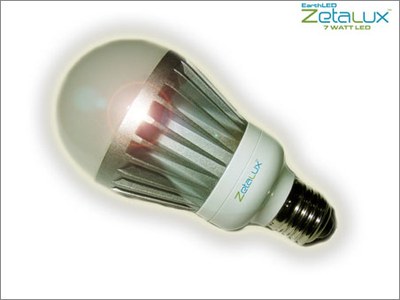 EarthLED ZetaLux 7 Watt LED Light Bulb.