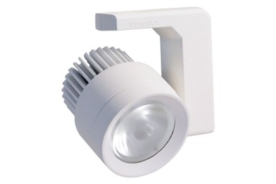 Amerlux's Hornet luminaire can be mounted on low voltage track systems or canopies