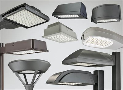 Cooper Lightings LED solutions for streetlighting, area/site, wall mount, parking garage, canopy and pathway applications.