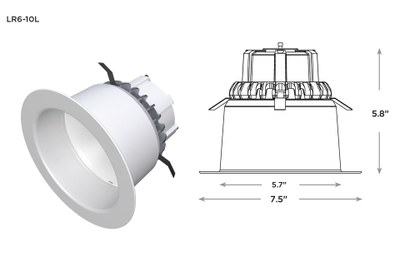 Cree's new LR6 LED downlight delivers 1000lm @ 90lm/W and CR90+