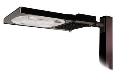GE's Evolve LED Area Light is just one example out of the 10 new or improved energy saving long life outdoor LED lighting products