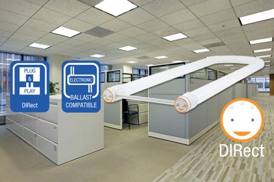 Green Creative claims that their new T8 U-Bent Dir LED tube truly replaces a fluorescent tube in look and performance