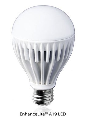 LEDnovation's EnhanceLite® A19 Generation-2 LED lamps, the LEDH-A19-60-1-27D-I, offers a 615-lumen output at a warm 2700K color temperature.