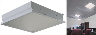 LEDtronics' LED replacements for recessed T-bar fluorescent ceiling luminaires.
