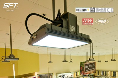 SFT's GC1001 series LED high bay fixtures have CREE chips and MW driver inside