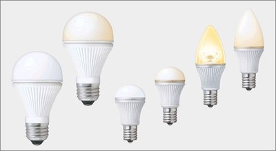 Sharp's new E26-base and E17-base LED bulbs.