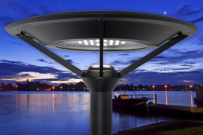 The "Premier" outdorr LED luminaire from Visionaire Lighting offers exceptional long  lifetime in a beautiful design