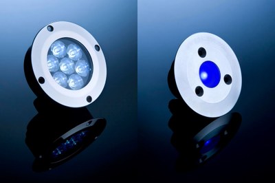 Two examples of yacht LED lights that withstand the harshest conditions