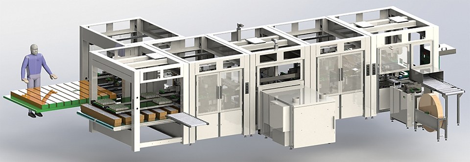 Figure 1: Microfactory with the complete line