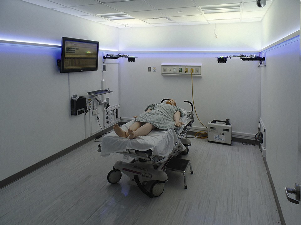 Figure 4: ED-STAR room after the lighting intervention