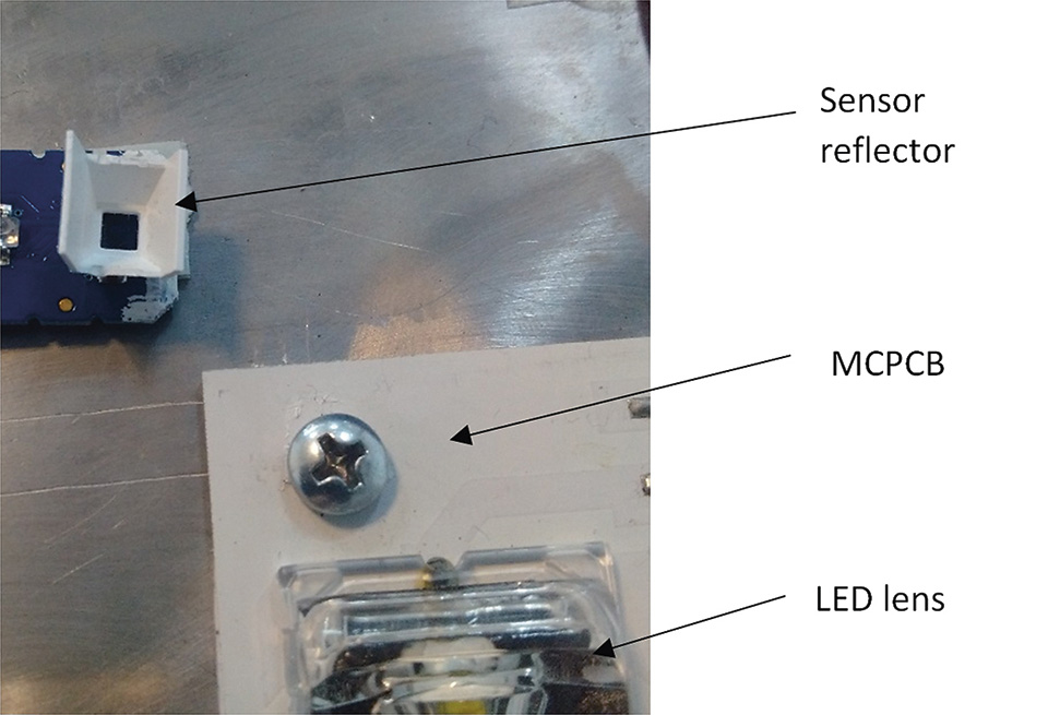 Figure 11: Actual sensors assembly