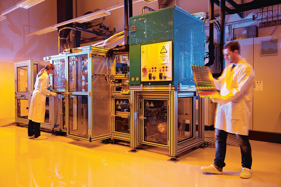 Figure 9: R2R-UV-NIL pilot plant at Joanneum Research in Weiz, Austria 