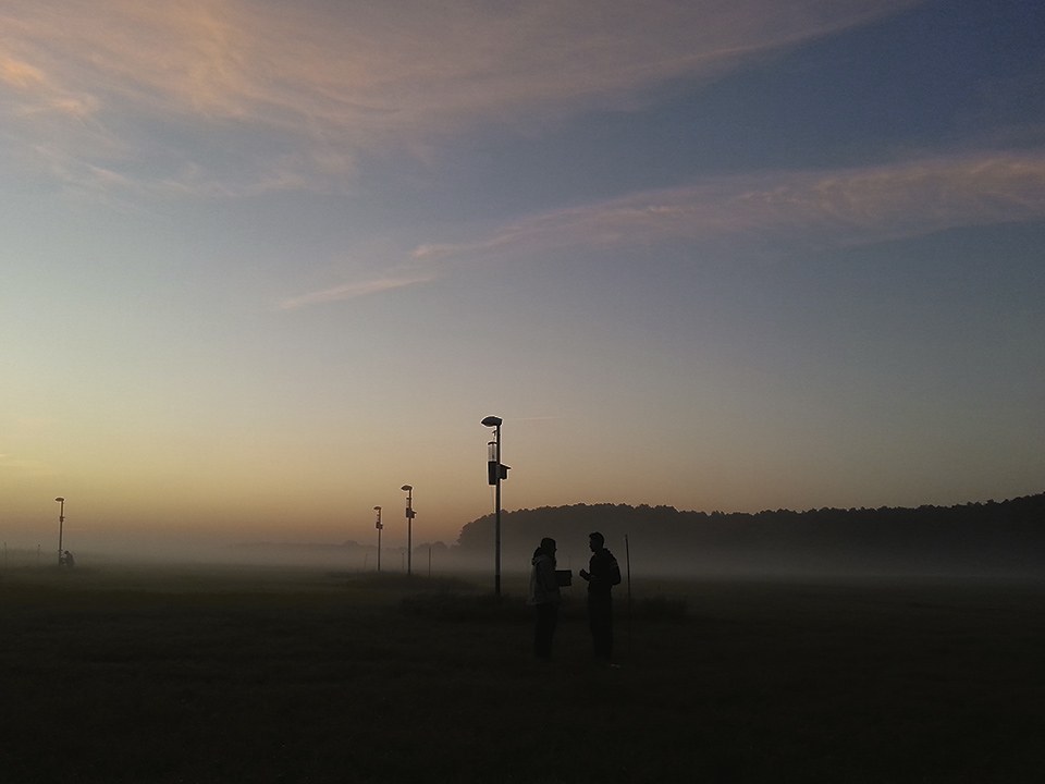 Early morning at a test site