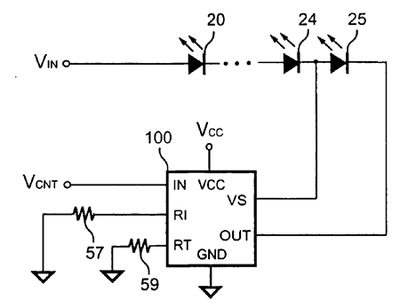 A LED driver circuit in accordance with the present invention.