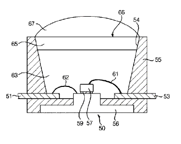 Sectional view illustrating a light emitting diode package