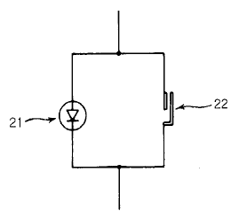 Circuit diagram of the LED package