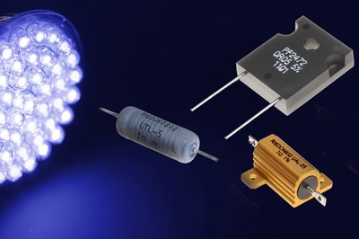 There are different resistor types for LED lighting available (Img: Riedon Inc)