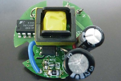 Figure 8: LED bulb with an isolated driving and feedback circuit.