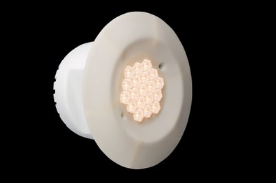 GE's 1,500-lumen PAR 38 LED bulb.