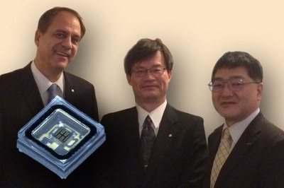 The first presentation of the new deep-UV LEDs that were supported by Profs. Isamu Akasaki, Hiroshi Amano, and Shuji Nakamura, has been at electronica 2014 in Munich