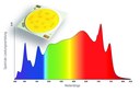 Broadband Neutral White LEDs Including Effective UV Component Modelled on the Sun for Rapid Plant Growth