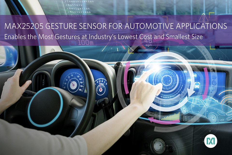 Maxim Dynamic Gesture Sensing for Automotive Applications at Industry's  Lowest Cost and Smallest Size — LED professional - LED Lighting Technology,  Application Magazine