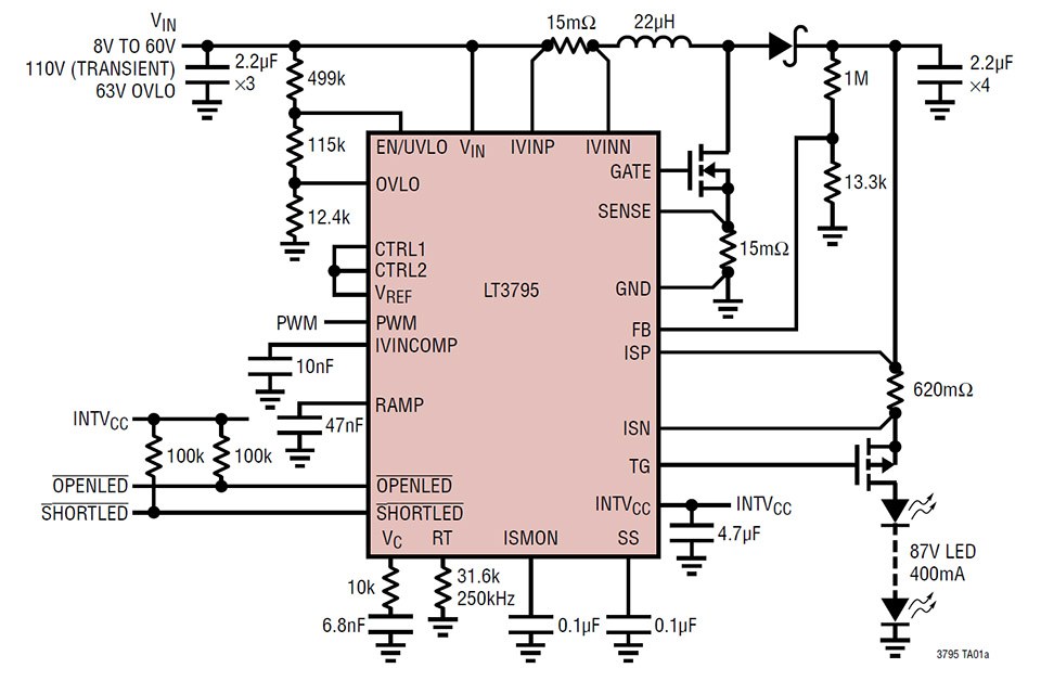 110V LED Controller with Spread Spectrum Frequency Modulation & Robust ...