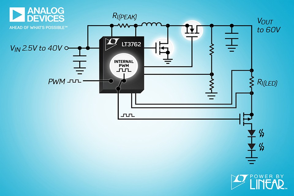 er nok marmor Beskrive Analog Devices Announces 60 VOUT Synchronous Boost LED Driver — LED  professional - LED Lighting Technology, Application Magazine