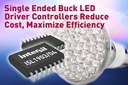 Intersil’s Latest Single Ended Buck LED Driver Controllers Reduce Cost, Maximize Efficiency