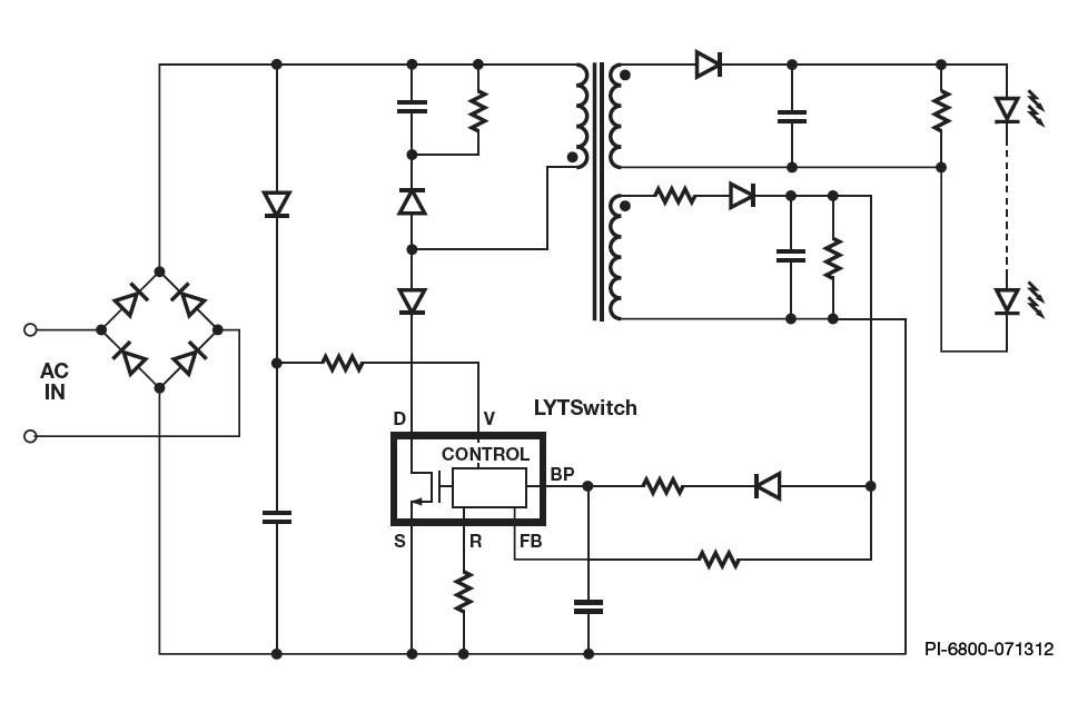 Power Integrations' LYTSwitch LEDDriver ICs Improve Performance of