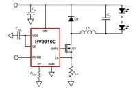 Supertex Releases HV9910C Universal High Brightness LED Driver in an 8L SOIC with Heat Slug Package