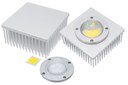 Square LED Heatsink Uses Cold Forging and Pin Fin Design to Enhance Thermal Performance